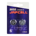 JAPCELL CR2032 Lithium knapcelle batteri 2 stk. blister